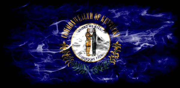 Kentucky State Smoke Flag Spojené Státy Americké — Stock fotografie