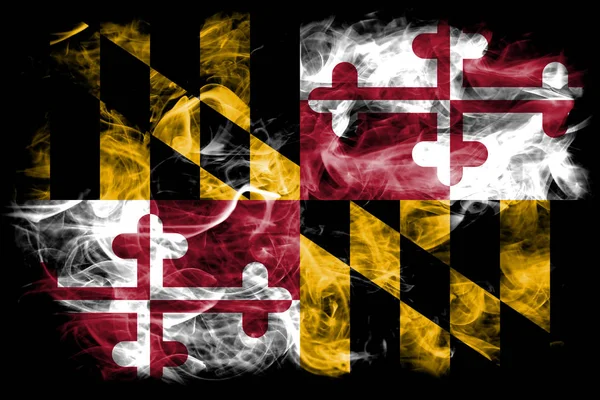 Maryland State Smoke Flag États Unis Amérique — Photo