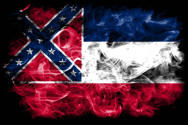 Mississippi State Smoke Flagge Vereinigte Staaten Von Amerika — Stockfoto