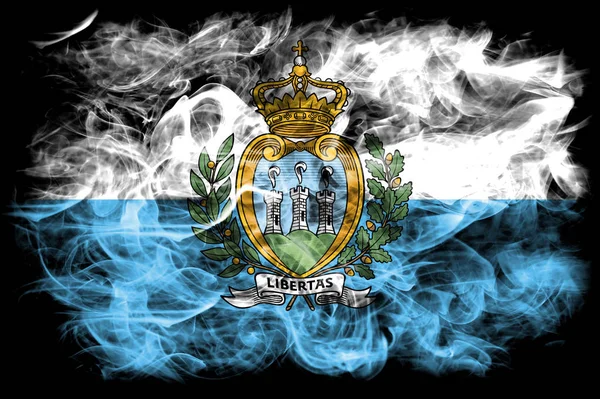 Bandeira Fumo San Marino — Fotografia de Stock