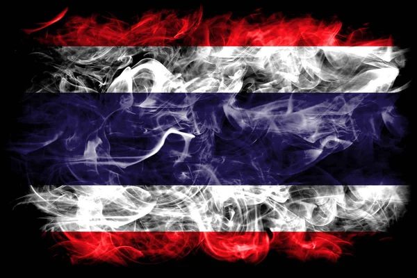 Thailand Smoke Flag Black Background — Stock Photo, Image