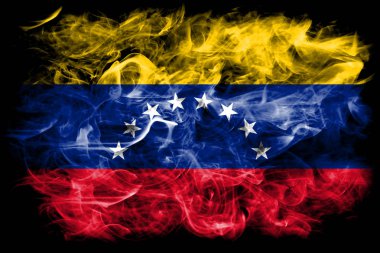 Venezuela duman bayrağı siyah zemin 
