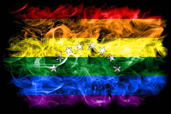 Venezuela gay smoke flag, LGBT Venezuela flag