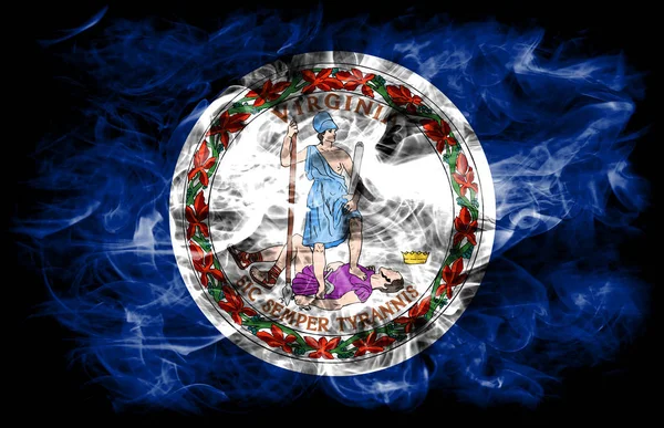 Virginia State Smoke Flag United States America — 스톡 사진