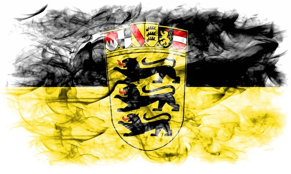 Baden Wurttemberg Rök Flagga Tyskland — Stockfoto