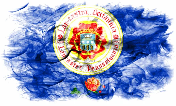Lancaster City Smoke Flag Pennsylvania State United States America — 스톡 사진