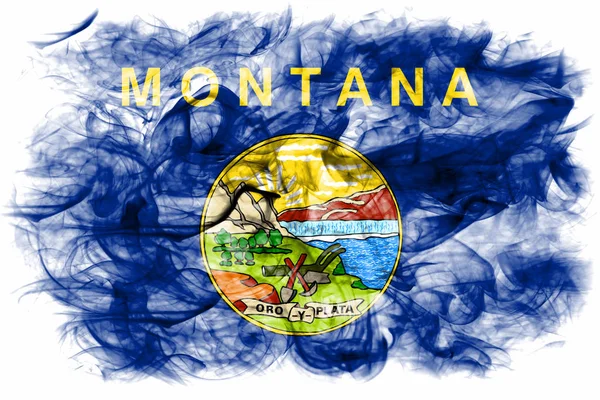 美利坚合众国蒙大拿州烟旗 — 图库照片