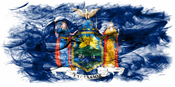 New York State Smoke Flag Amerikas Förenta Stater — Stockfoto