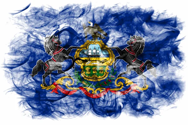 Pennsylvania State Smoke Flag Estados Unidos América — Fotografia de Stock
