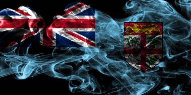 Fiji duman bayrağı siyah zemin 