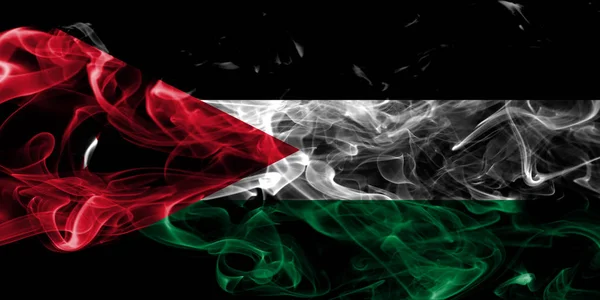 Bandera Humo Jordan Sobre Fondo Negro —  Fotos de Stock