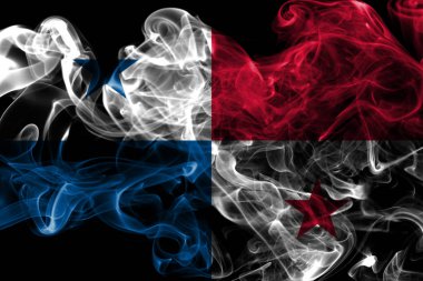 Panama duman bayrağı siyah zemin