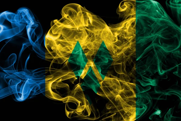 Сент Вінсент Гренадини Курять Прапор — стокове фото