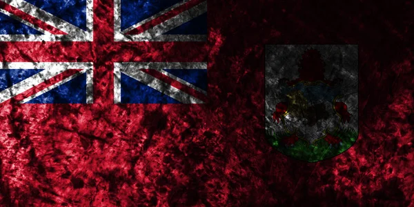 Bermuda Grunge Vanha Lippu Britannian Merentakaiset Alueet Britannian Riippuvainen Alue — kuvapankkivalokuva