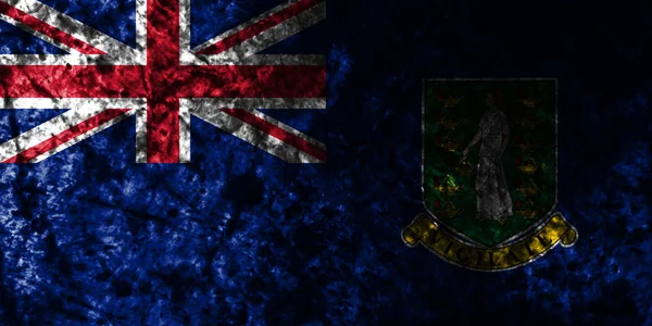 British Virgin Islands Grunge Old Flag British Overseas Territories Britain — Stock Photo, Image