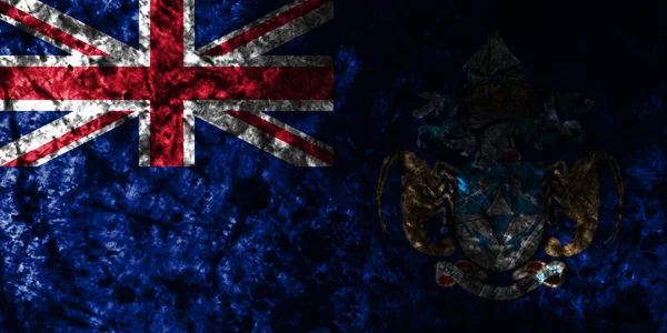 Tristan Cunha Starodawny Stary Flaga Flaga Terytorium Zależne Brytyjskie Terytoria — Zdjęcie stockowe