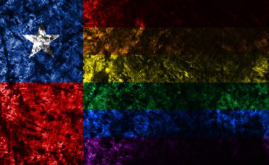 Şili eşcinsel grunge eski bayrak, Şili bayrağı