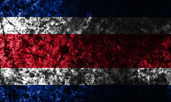 Costa Rica Grunge Vieja Bandera —  Fotos de Stock