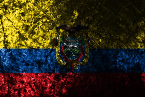 Ekvádor Grunge Stará Vlajka — Stock fotografie