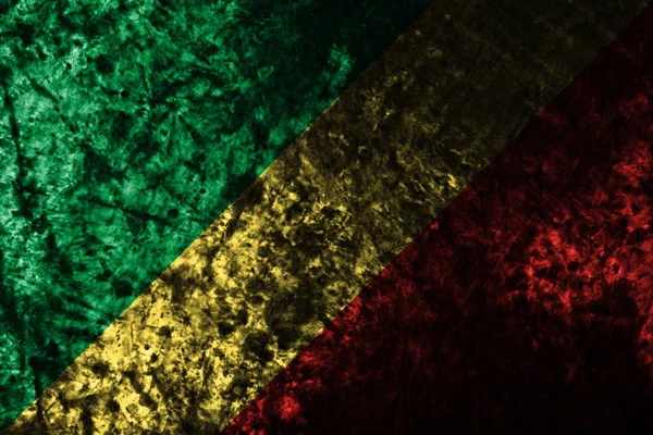 Kongói Grunge Régi Zászló — Stock Fotó
