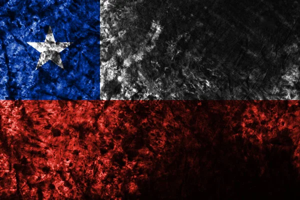 Chile Grunge Velha Bandeira — Fotografia de Stock