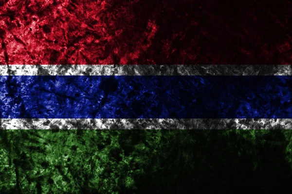 Gambia Grunge Vieja Bandera —  Fotos de Stock