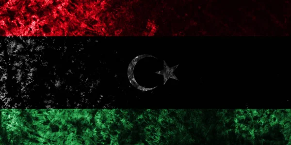 Libye Grunge Stará Vlajka — Stock fotografie