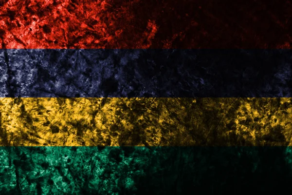 Původní Vlajka Mauritia Grunge — Stock fotografie