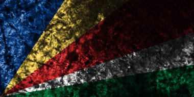 Seyşeller eski grunge bayrak