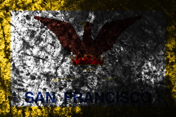 San Francisco Stad Grunge Vlag California State Verenigde Staten Van — Stockfoto