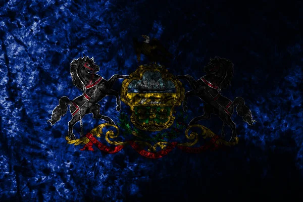 Гранж Флаг Штата Пенсильвания Соединенные Штаты Америки — стоковое фото
