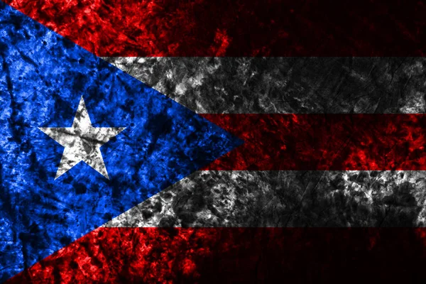 Гранж Флаг Пуэрто Рико Флаг Сша — стоковое фото