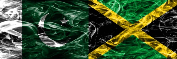 Pákistán Jamajka Kouřit Příznaky Které Jsou Umístěny Vedle Sebe Silný — Stock fotografie