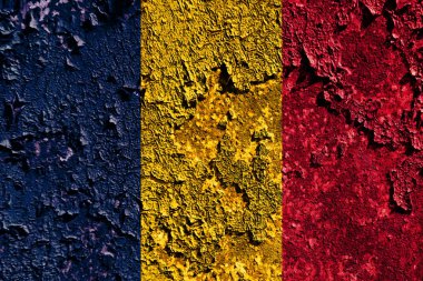 Eski grunge Chad arka plan bayrak