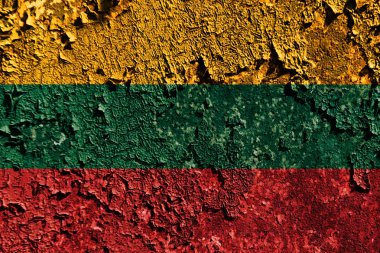 Eski grunge Litvanya arka plan bayrak