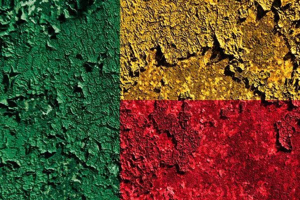 Eski grunge Benin arka plan bayrak