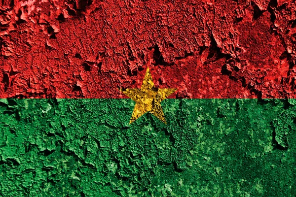 Staré Americké Grungeové Pozadí Vlajka Burkiny Faso — Stock fotografie