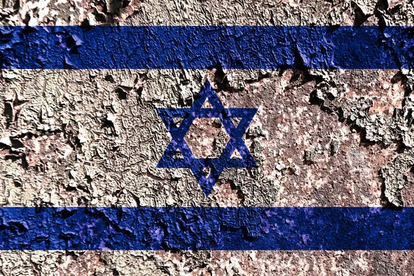 Alte Grunge Israel Hintergrundflagge — Stockfoto