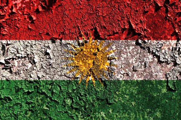 Régi Grunge Kurdisztán Másolatot Háttér Zászló — Stock Fotó