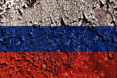 Eski grunge Rusya arka plan bayrak