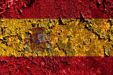 Eski grunge İspanya arka plan bayrak