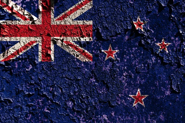 Starodawny Stary Nowa Zelandia Tle Flaga — Zdjęcie stockowe