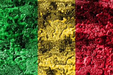 Mali grunge paslı metal doku bayrak, pas metal arka plan