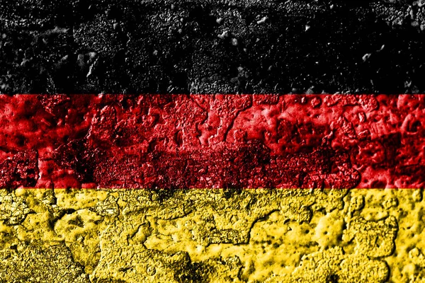 Germany Grunge Rusted Metal Texture Flag Rust Metal Background — Stock Photo, Image