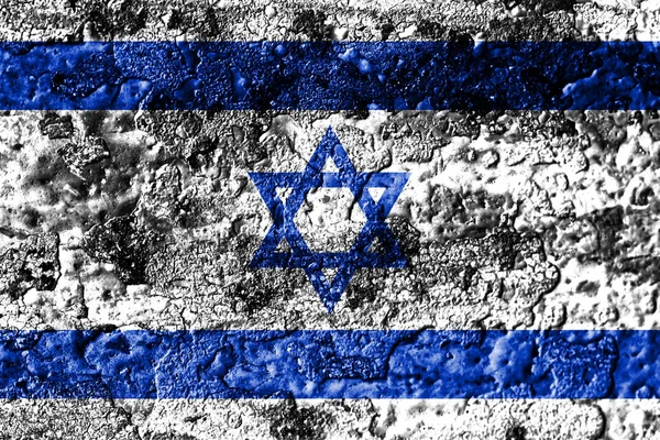 Old Grunge Israel Background Flag — Stock Photo, Image