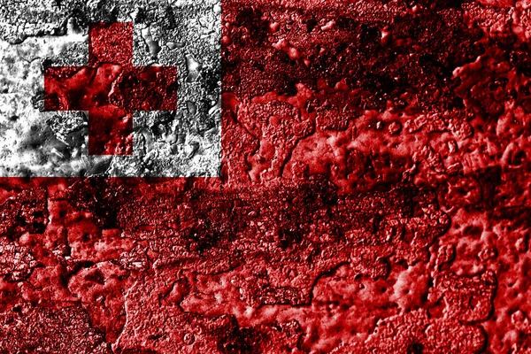 Tonga Grunge Oxidado Metal Textura Bandera Fondo Metal Oxidado — Foto de Stock