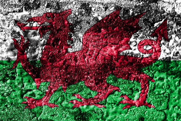 Galler grunge paslı metal doku bayrak, pas metal arka plan