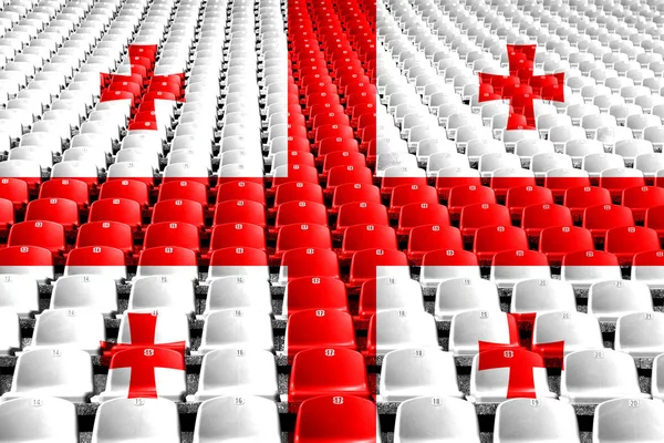 Georgia bayrak stadyum koltukları. Spor rekabet kavramı