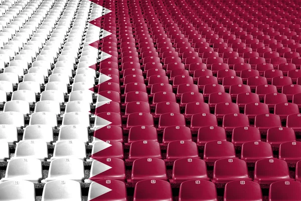 Katar bayrak stadyum koltukları. Spor rekabet kavramı