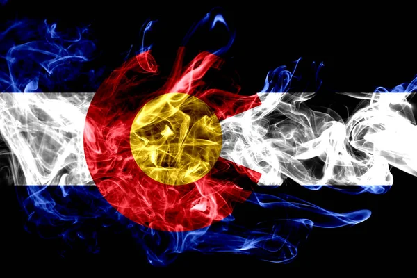 Colorado State Smoke Flag Stati Uniti America — Foto Stock